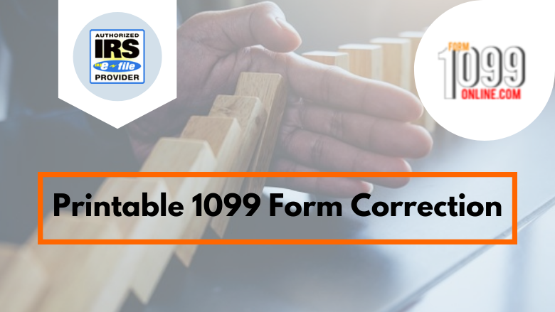 Printable 1099 Form Corrections.