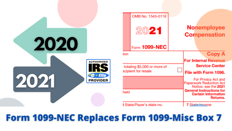 Form 1099-NEC Replaces Form 1099-Misc Box 7