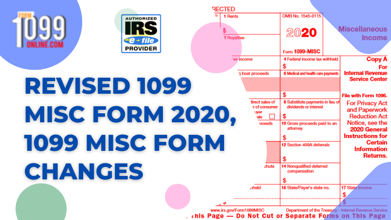 Revised 1099 MISC Form 2020