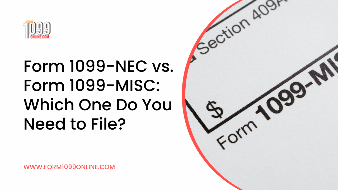Form 1099NEC vs. 1099MISC Key Filing Differences