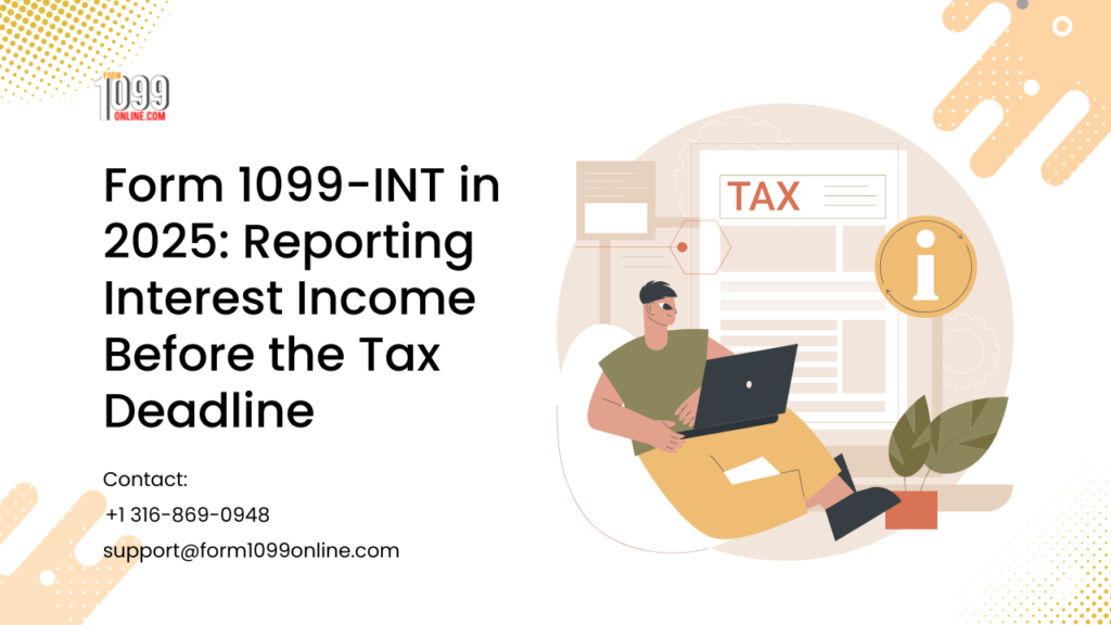 Form 1099INT in 2025 Interest Before Tax Deadline