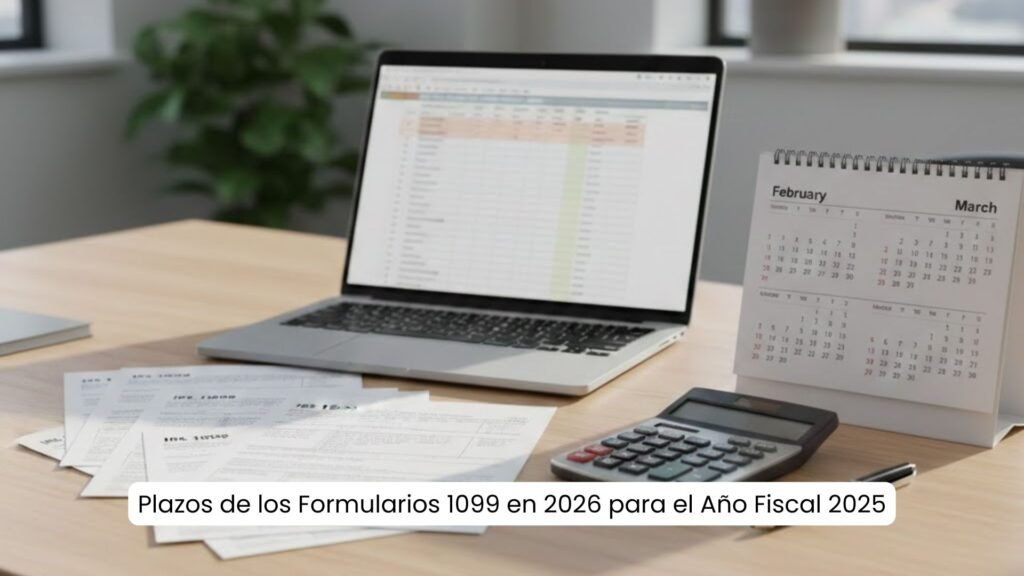 Plazos de los Formularios 1099 en 2026 para el Año Fiscal 2025